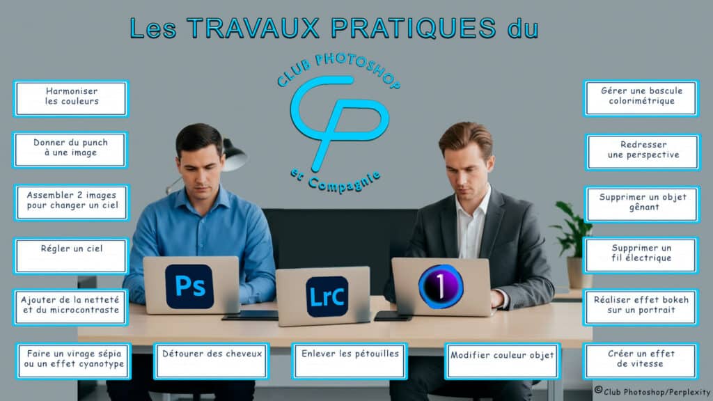 Travaux pratiques © Club Photoshop et Perplexity