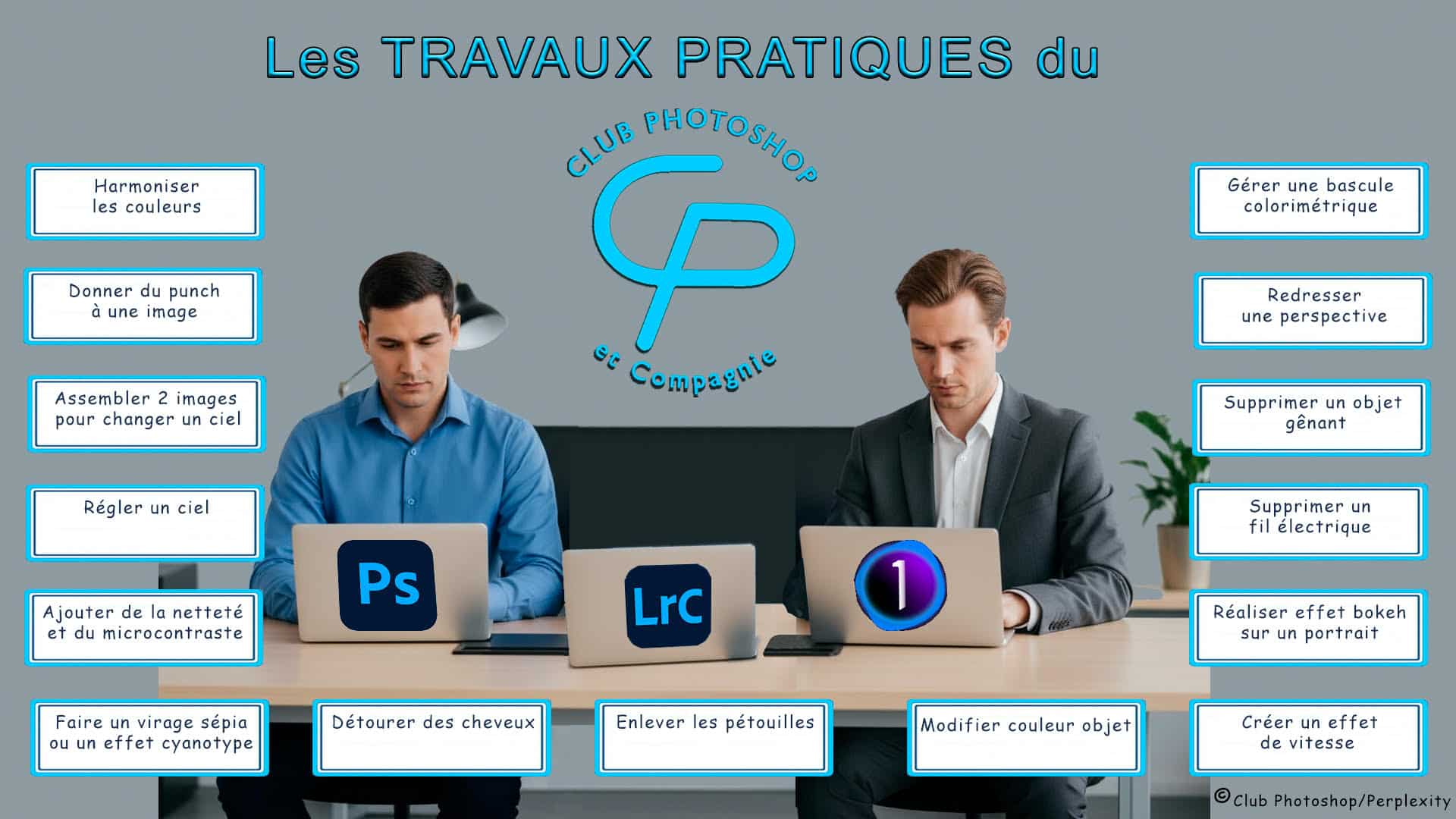 Lire la suite à propos de l’article Une spéciale travaux pratiques Photoshop, Lightroom et Capture One au programme de notre réunion du mercredi 15 octobre 2025